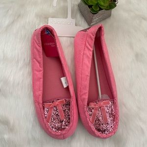 Pink glitter slippers